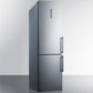 Summit 24" Wide Built-In Bottom Freezer Refrigerator