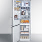 Summit 24" Wide Built-In Bottom Freezer Refrigerator With Icemaker
