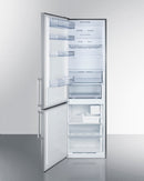 Summit 24" Wide Built-In Bottom Freezer Refrigerator With Icemaker