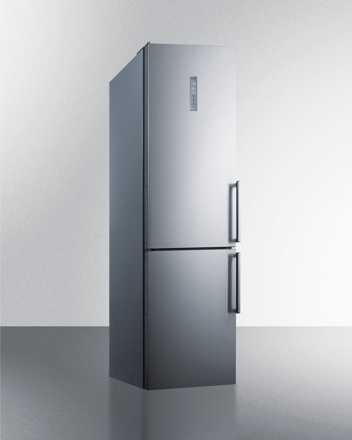 Summit 24" Wide Built-In Bottom Freezer Refrigerator With Icemaker