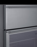 Summit 24" Wide Built-In Commercial Beverage Refrigerator With Top Drawer in Stainless Steel