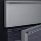 Summit 24" Wide Built-In Commercial Beverage Refrigerator With Top Drawer
