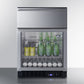 Summit 24" Wide Built-In Commercial Beverage Refrigerator With Top Drawer