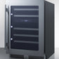 Summit 24" Wide Built-In Dual-Zone Wine Cellar