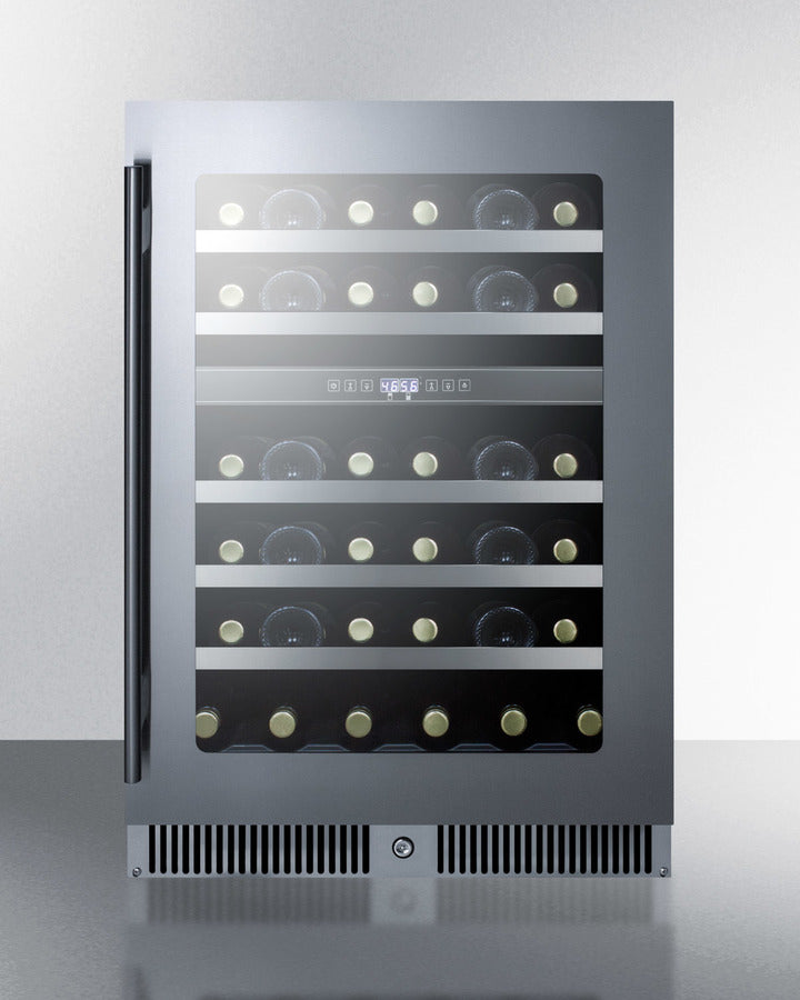 Summit 24" Wide Built-In Dual-Zone Wine Cellar
