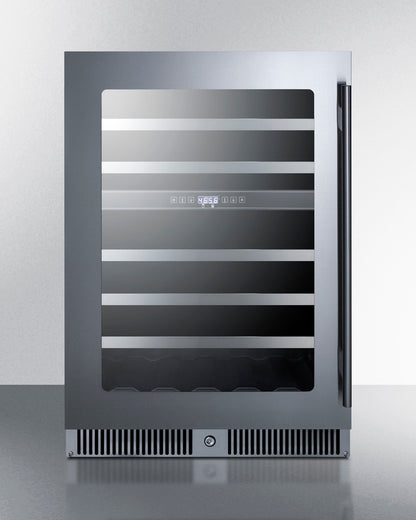 Summit 24" Wide Built-In Dual-Zone Wine Cellar
