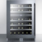 Summit 24" Wide Built-In Dual-Zone Wine Cellar