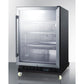 Summit 24" Wide Built-In Mini Reach-In Beverage Center with Dolly