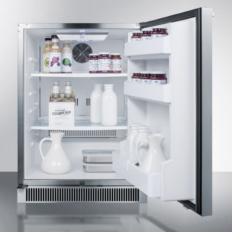 Summit 24" Wide Built-In Outdoor All-Refrigerator