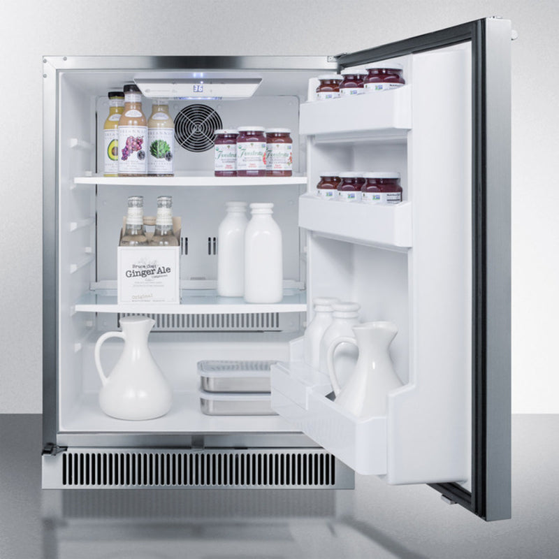 Summit 24" Wide Built-In Outdoor All-Refrigerator