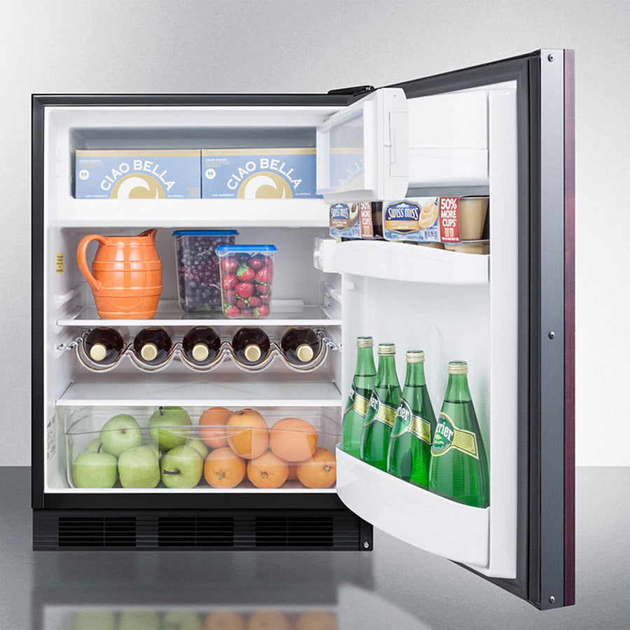 Summit 24" Wide Built-In Refrigerator-Freezer ADA Compliant (Panel Not Included) Full
