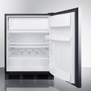 Summit 24" Wide Built-In Refrigerator-Freezer Open
