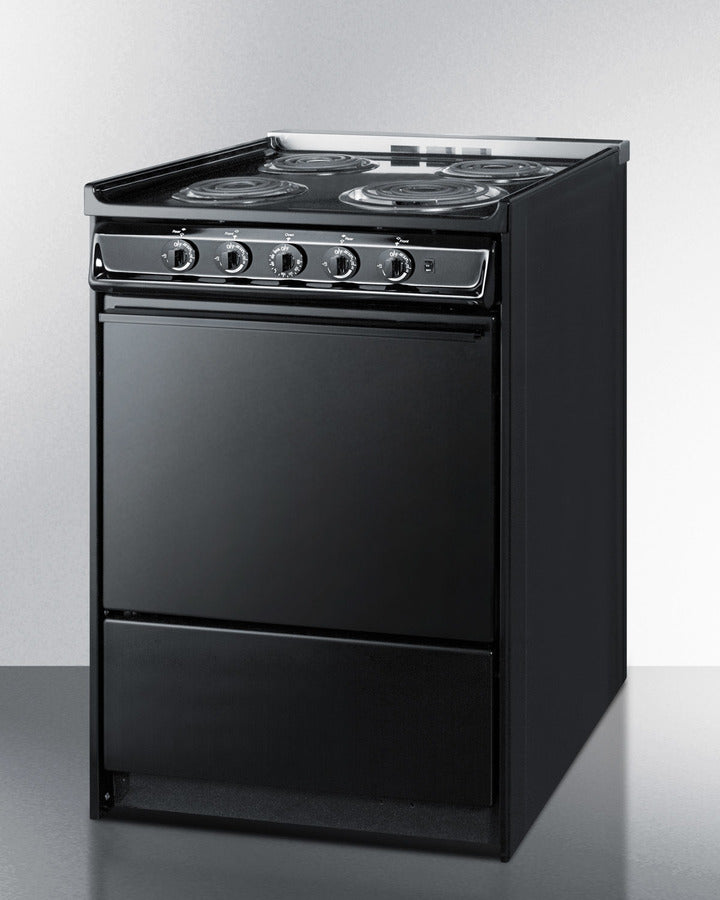 Summit 24" Wide Electric Coil Range