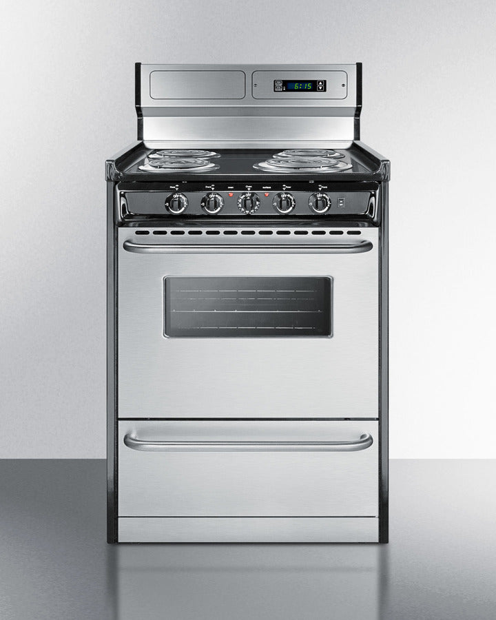 Summit 24" Wide Electric Coil Range 