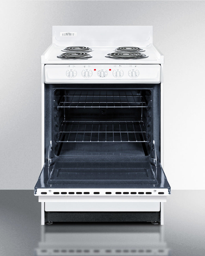Summit 24" Wide Electric Coil Top Range 