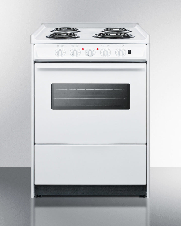 Summit 24" Wide Electric Coil Top Range 