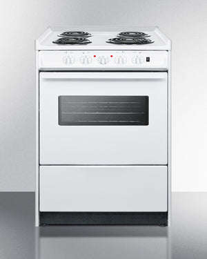 Summit 24" Wide Electric Coil Top Range 