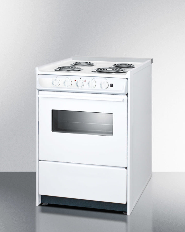Summit 24" Wide Electric Coil Top Range 