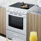 Summit 24" Wide Electric Smooth-Top Range in White
