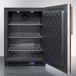 Summit 24" Wide Frost-Free Built-In All-Freezer with Integrated Door Frame