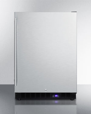 Summit 24" Wide Frost-Free Built-In All-Freezer with Stainless Steel Door