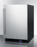 Summit 24" Wide Frost-Free Built-In All-Freezer with Stainless Steel Door