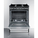 Summit 24" Wide Gas Range, Open Burners