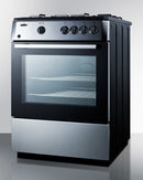 Summit 24" Wide Gas Range with Black Cabinet