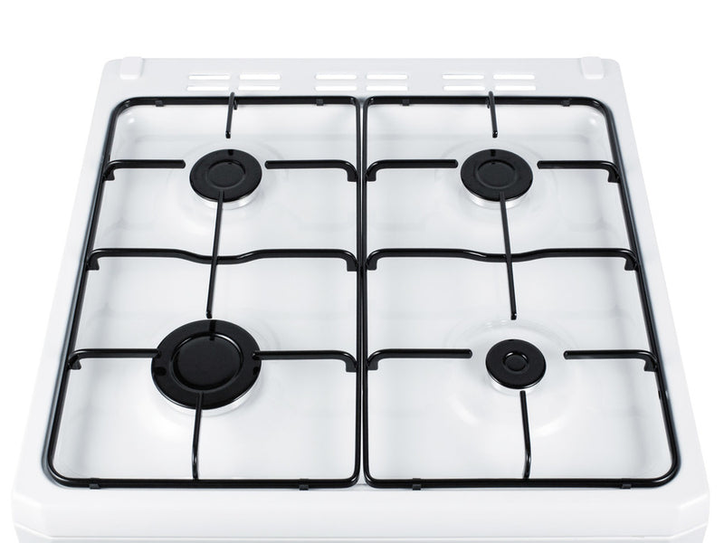 Summit 24" Wide Gas Range with White Cabinet