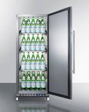 Summit 24" Wide Mini Reach-In All-Refrigerator with Dolly