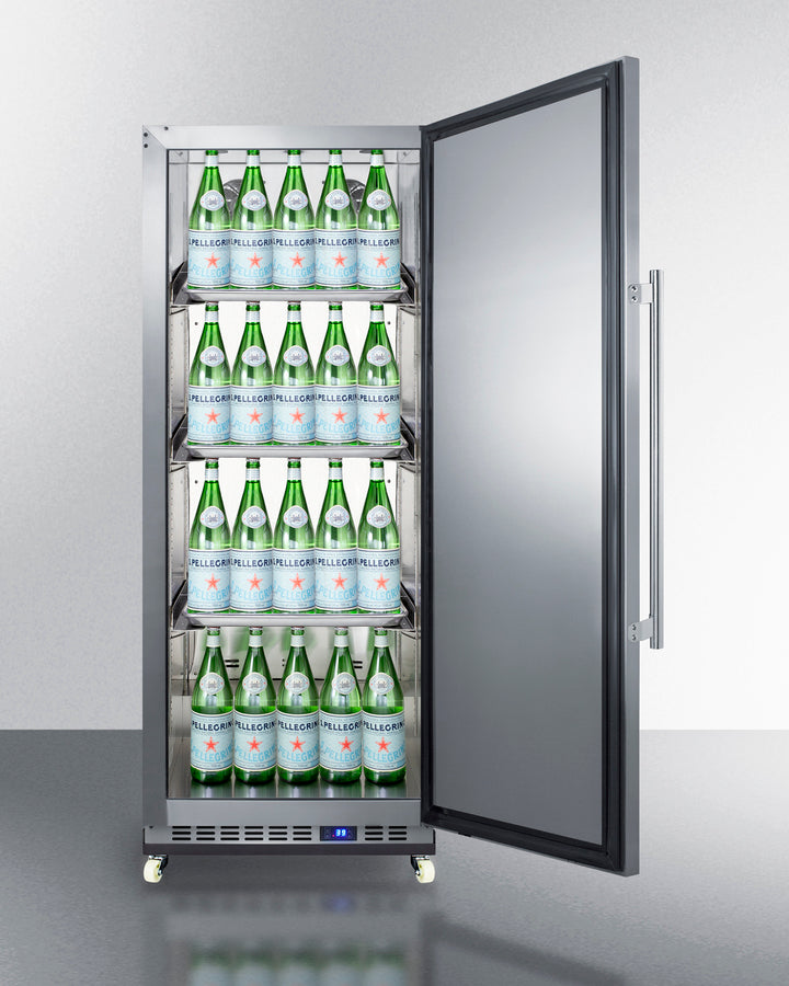 Summit 24" Wide Mini Reach-In All-Refrigerator with Dolly