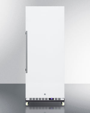 Summit 24" Wide Mini Reach-In All-Refrigerator with Dolly in White