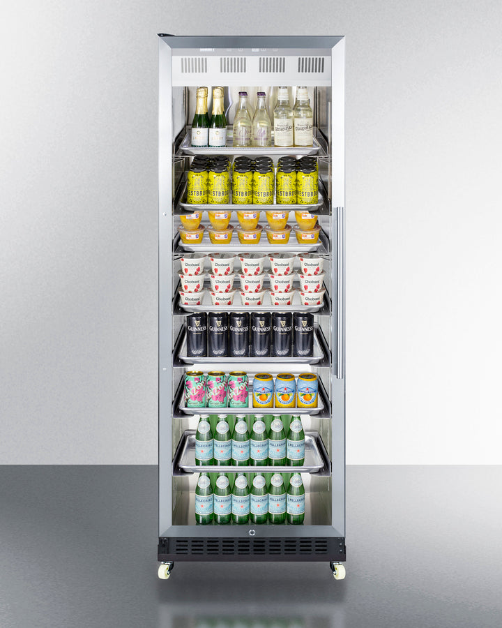 Summit 24" Wide Mini Reach-In Beverage Center with Dolly 