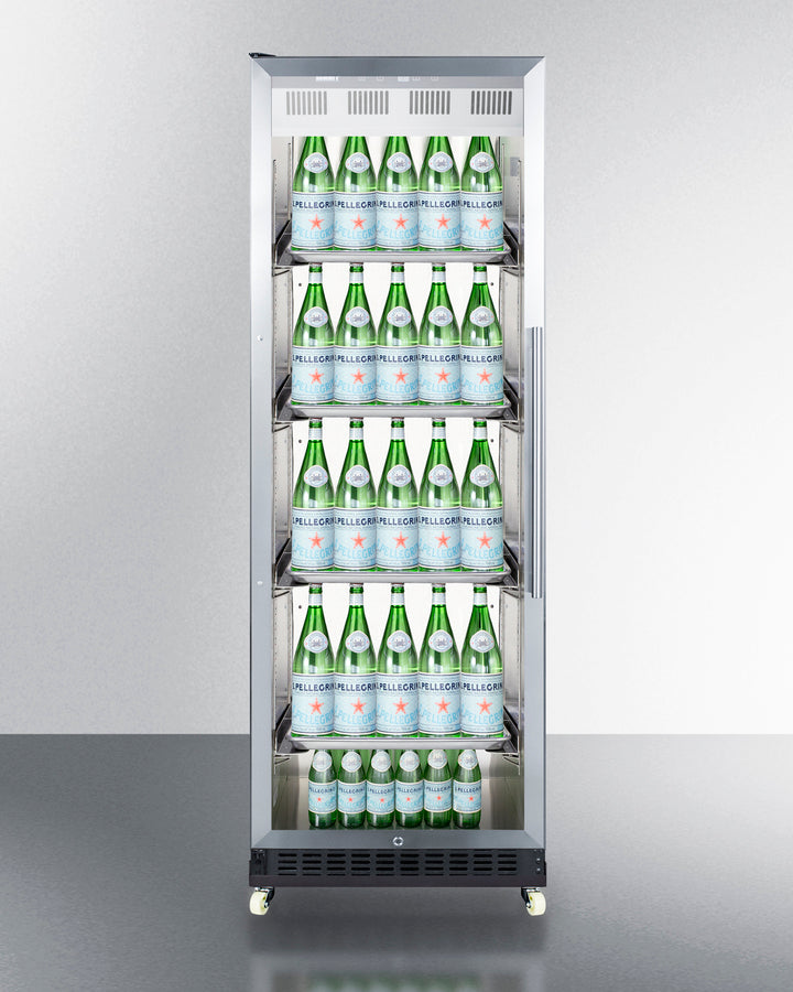 Summit 24" Wide Mini Reach-In Beverage Center with Dolly 