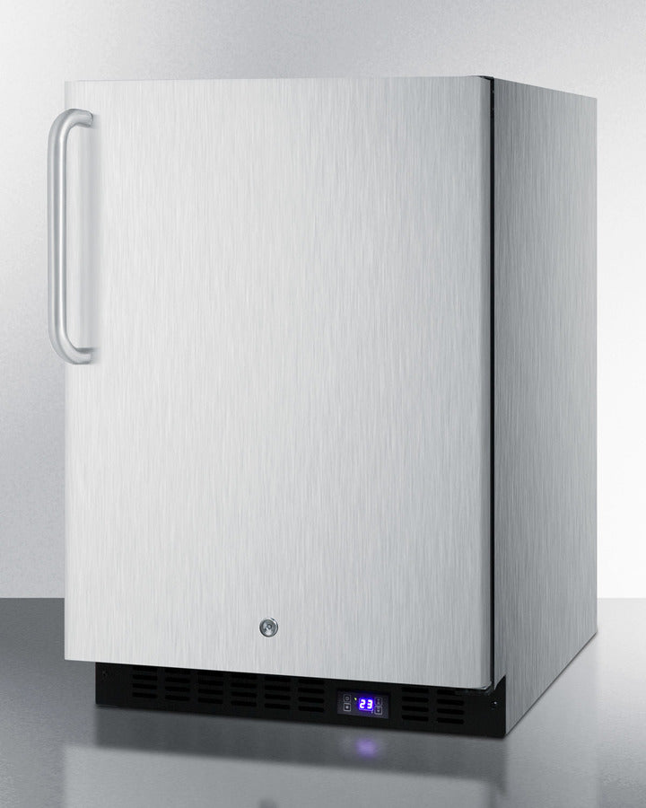 Summit 24" Wide Outdoor All-Freezer With Icemaker 
