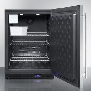 Summit 24" Wide Outdoor All-Freezer with Icemaker
