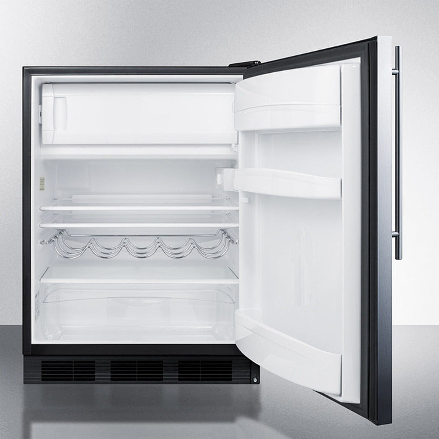 Summit 24" Wide Refrigerator-Freezer Open