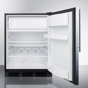 Summit 24" Wide Refrigerator-Freezer Open