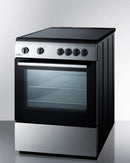 Summit 24" Wide Smooth Top Electric Range