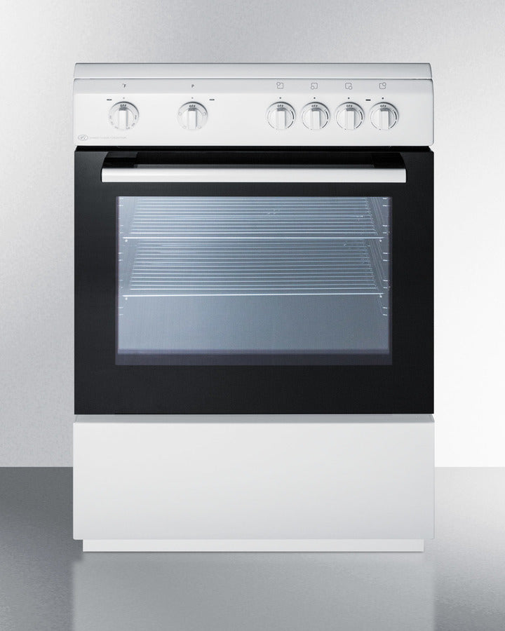 Summit 24" Wide Smooth Top Electric Range