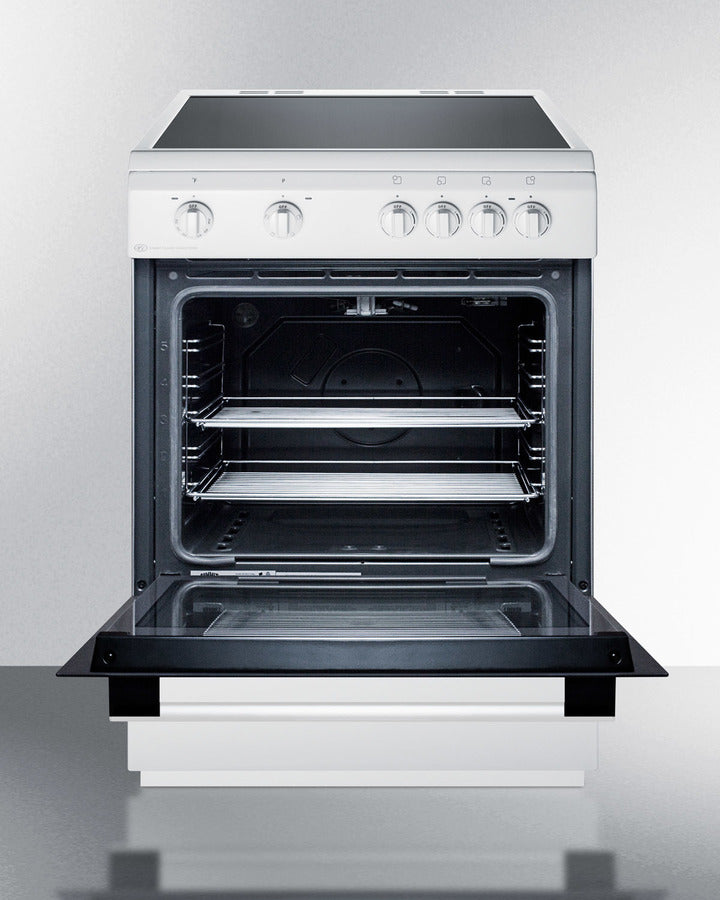 Summit 24" Wide Smooth Top Electric Range