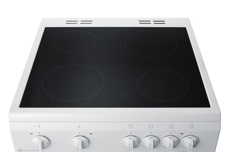 Summit 24" Wide Smooth Top Electric Range