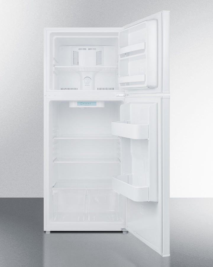 Summit 24" Wide Top Mount Refrigerator-Freezer Open