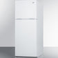 Summit 24" Wide Top Mount Refrigerator-Freezer Angle