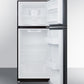 Summit 24" Wide Top Mount Refrigerator-Freezer Open