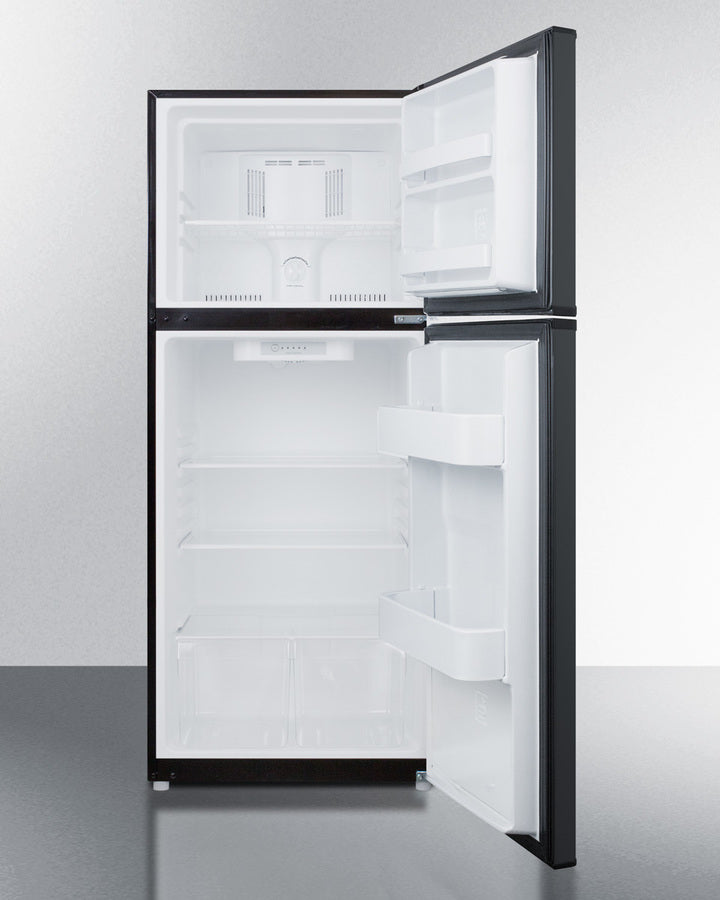 Summit 24" Wide Top Mount Refrigerator-Freezer Open