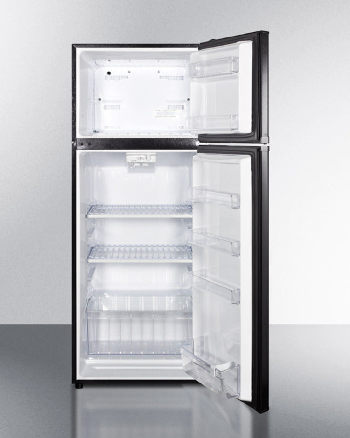 Summit 24" Wide Top Mount Refrigerator-Freezer Open
