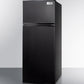 Summit 24" Wide Top Mount Refrigerator-Freezer Angle