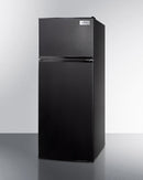 Summit 24" Wide Top Mount Refrigerator-Freezer Angle