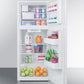 Summit 24" Wide Top Mount Refrigerator-Freezer With Icemaker Full